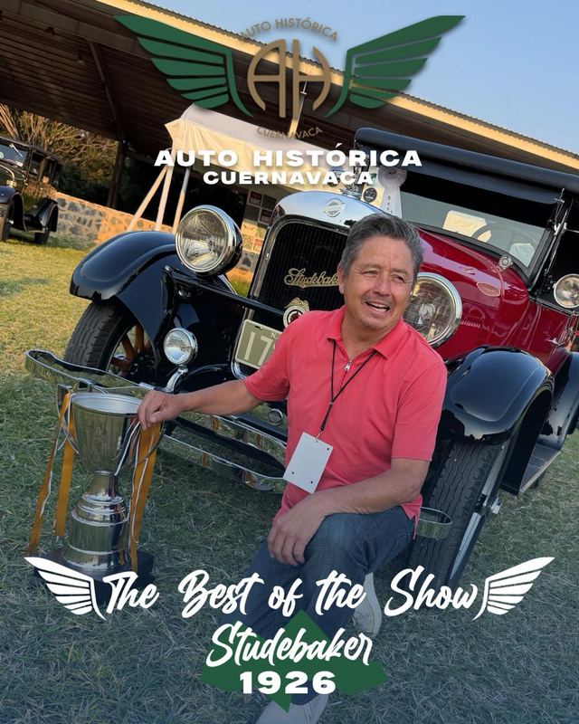 Ganador del Best of the Show con su Studebaker 1926