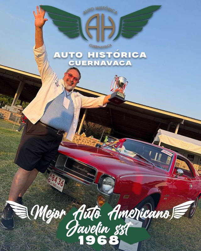 Ganador del premio Mejor Auto Americano con un Javelin SST 1968